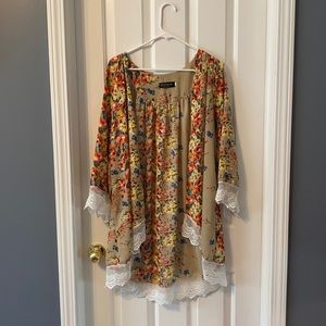 Relipop Women’s Floral Kimono